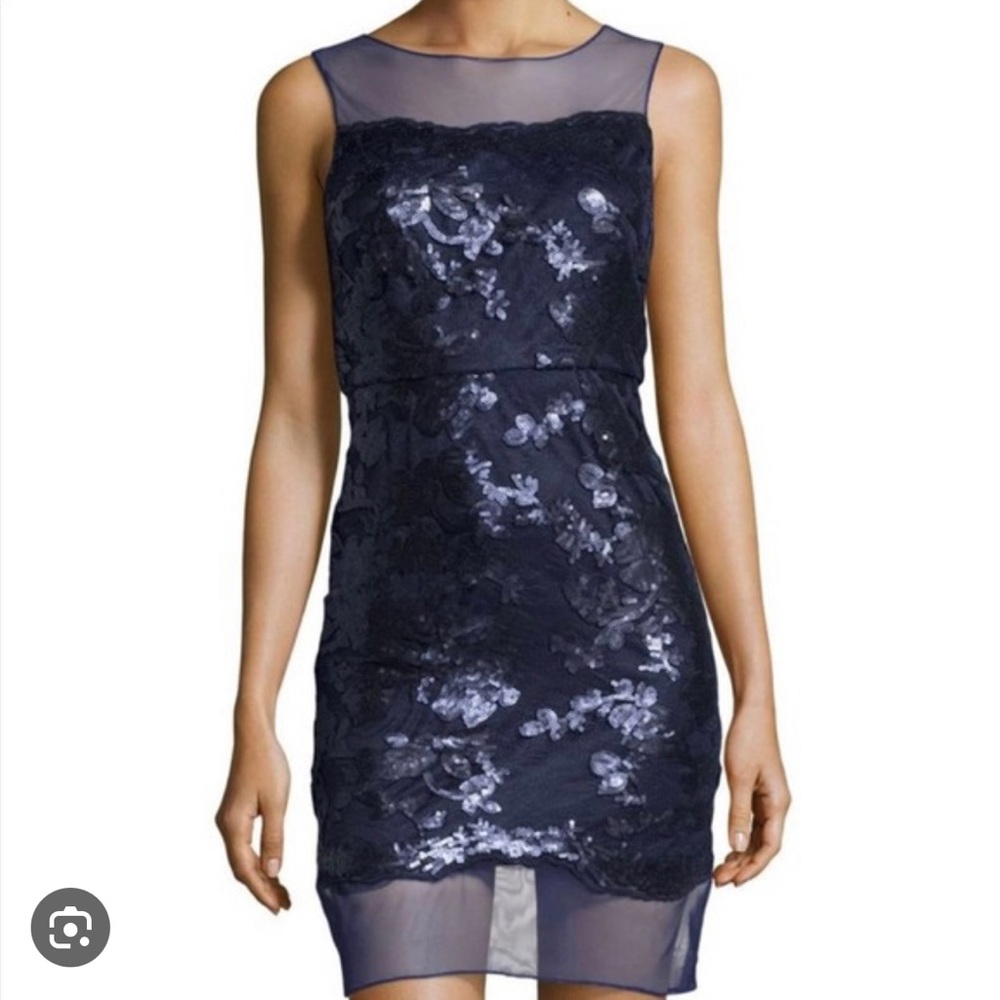 *NWT* Julia Jordan Blue Sequin Cocktail Sheath